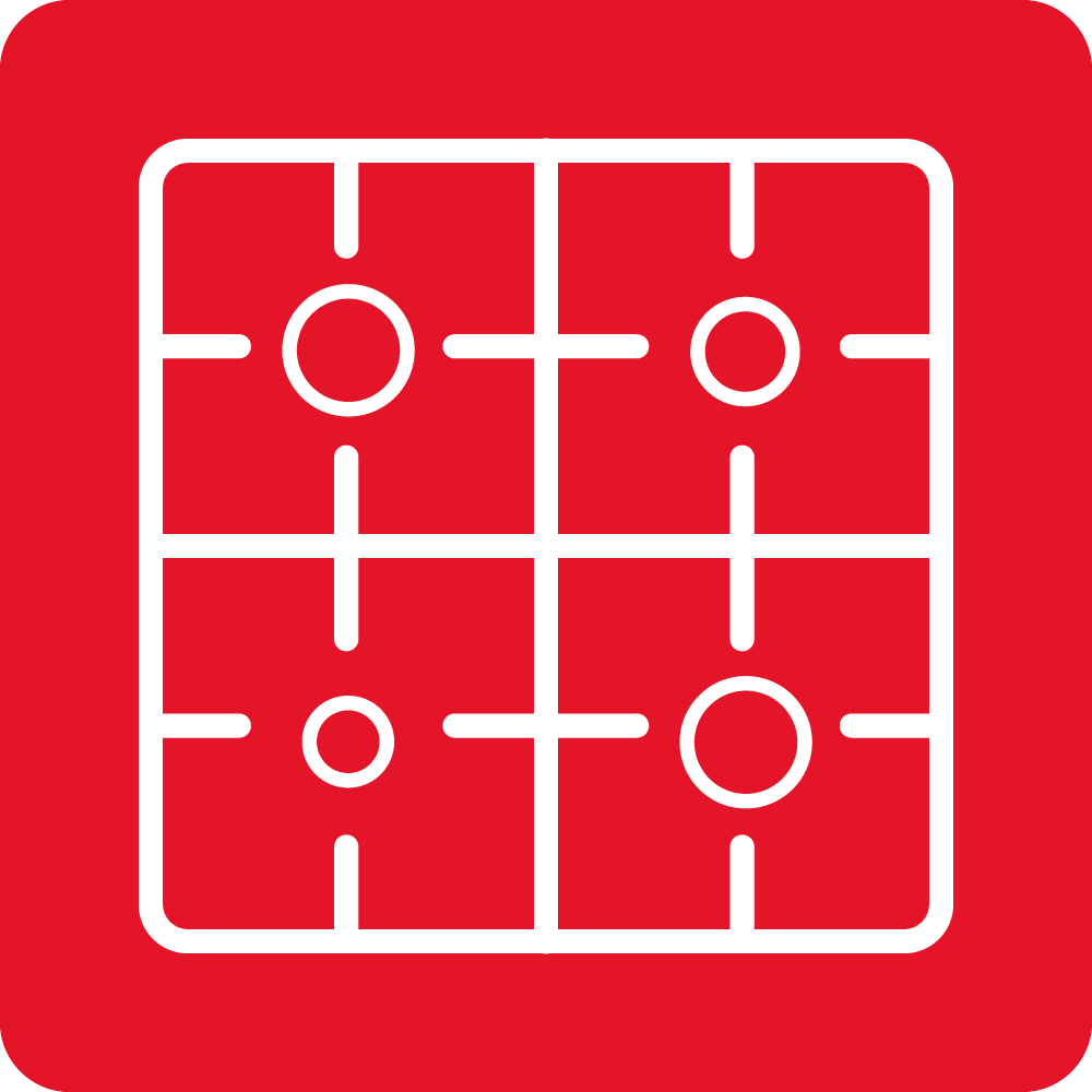 Stable cast iron pan supports