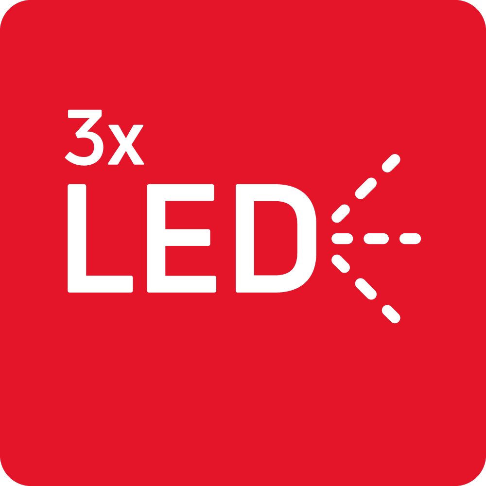 Triple LED lighting